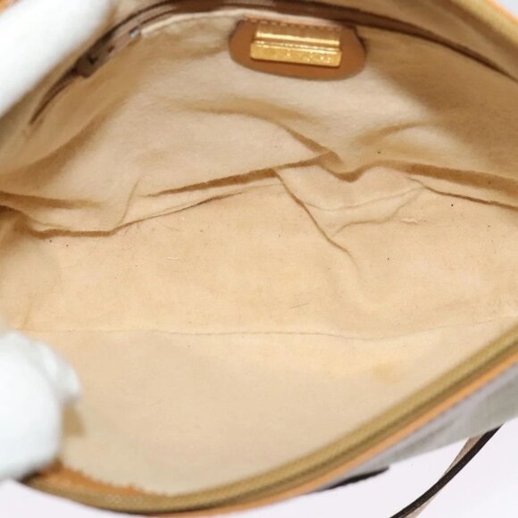 GUCCI Micro GG Supreme Shoulder Bag PVC Cream Gold Auth 135152 - Picture 12 of 15